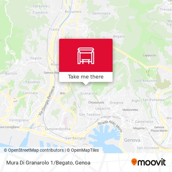 Mura Di Granarolo 1/Begato map