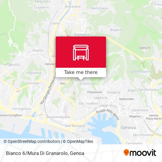 Bianco 6/Mura Di Granarolo map