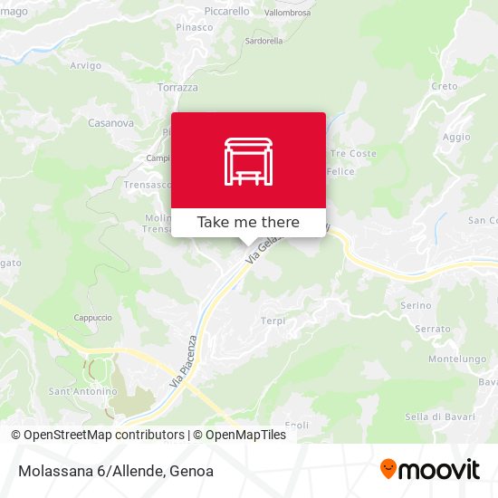 Molassana 6/Allende map