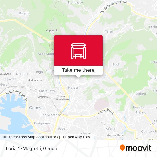 Loria 1/Magretti map