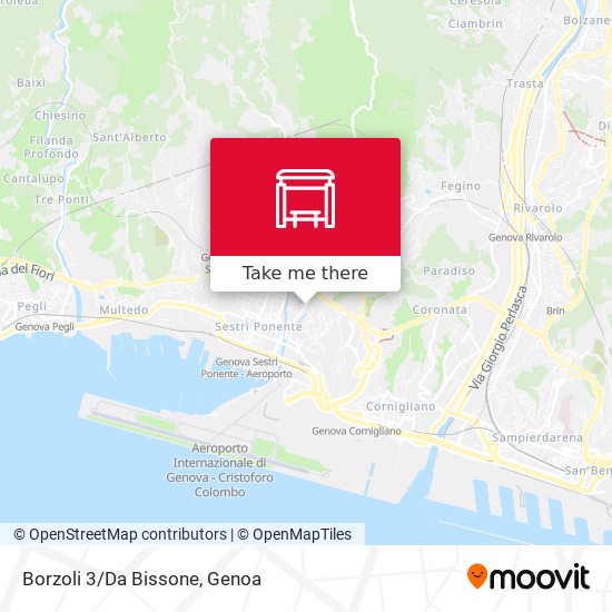 Borzoli 3/Da Bissone map