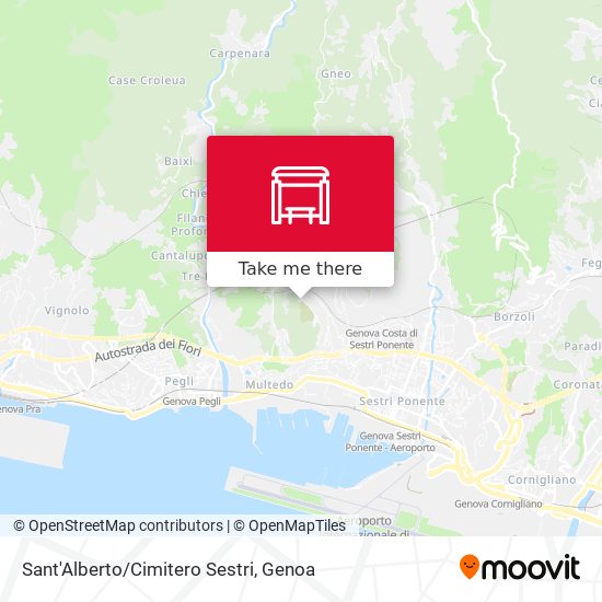 Sant'Alberto/Cimitero Sestri map