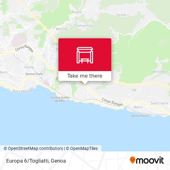 Europa 6/Togliatti map
