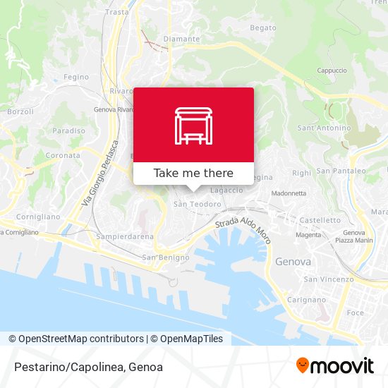 Pestarino/Capolinea map