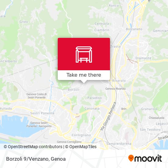 Borzoli 9/Venzano map