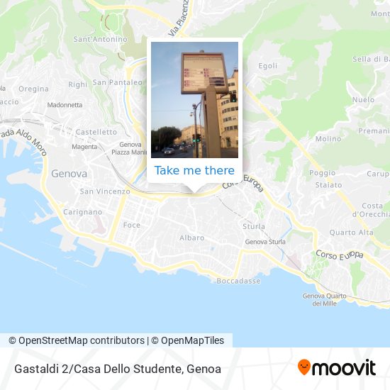 Gastaldi 2/Casa Dello Studente map