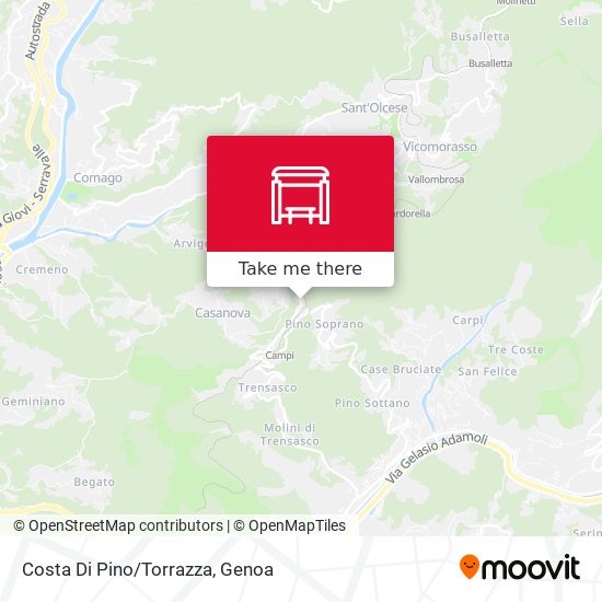 Costa Di Pino/Torrazza map