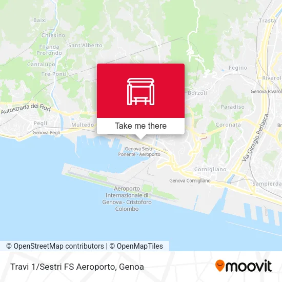 Travi 1/Sestri FS Aeroporto map