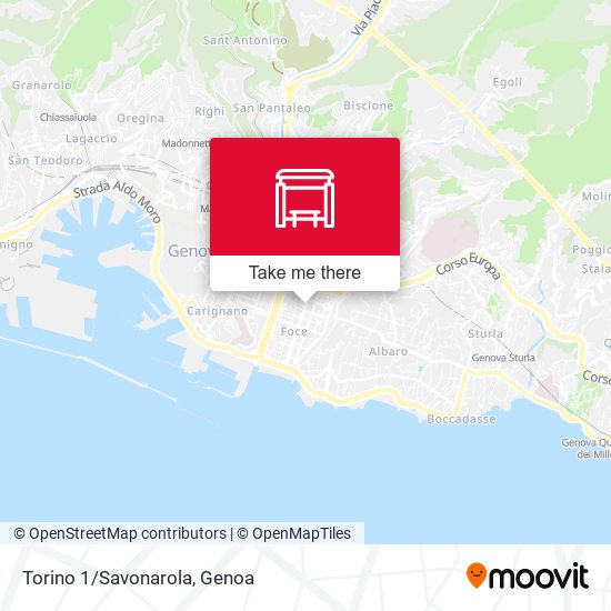 Torino 1/Savonarola map