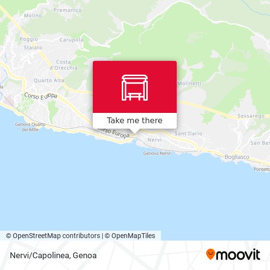 Nervi/Capolinea map