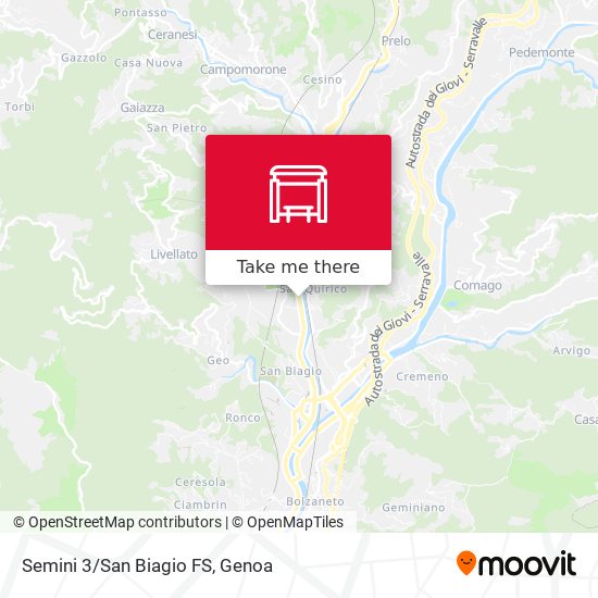 Semini 3/San Biagio FS map
