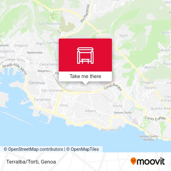 Terralba/Torti map