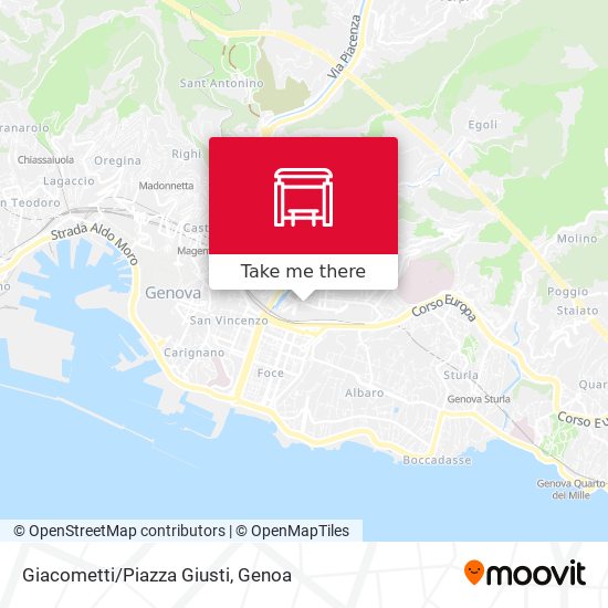 Giacometti/Piazza Giusti map