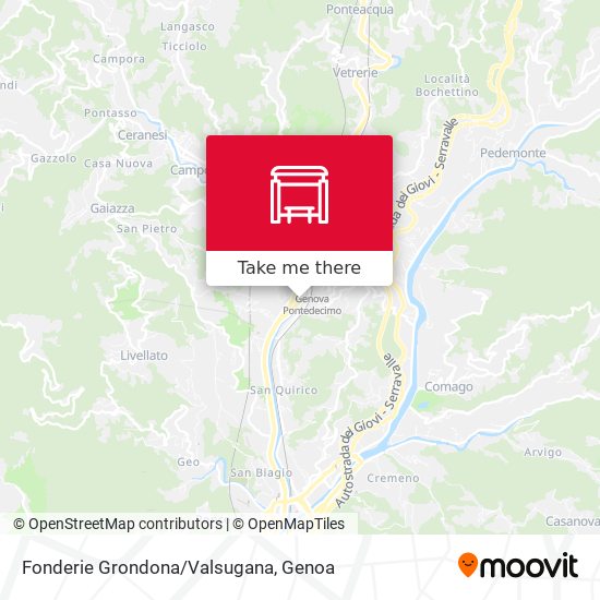 Fonderie Grondona/Valsugana map
