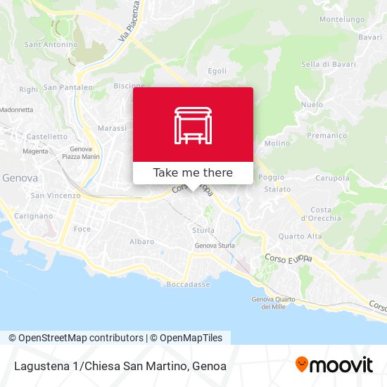 Lagustena 1/Chiesa San Martino map