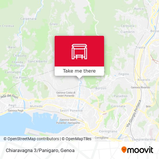 Chiaravagna 3/Panigaro map