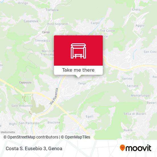 Costa S. Eusebio 3 map
