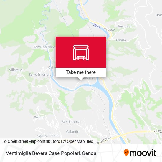 Ventimiglia Bevera Case Popolari map