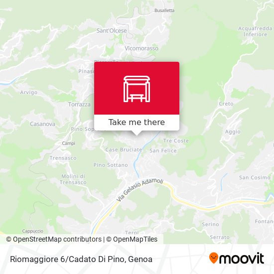Riomaggiore 6/Cadato Di Pino map