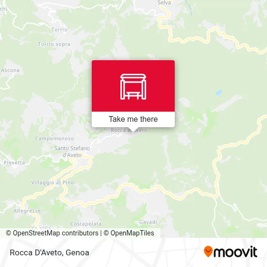 Rocca D'Aveto map