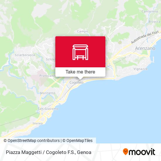 Piazza Maggetti / Cogoleto F.S. map