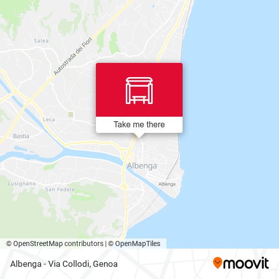 Albenga - Via Collodi map