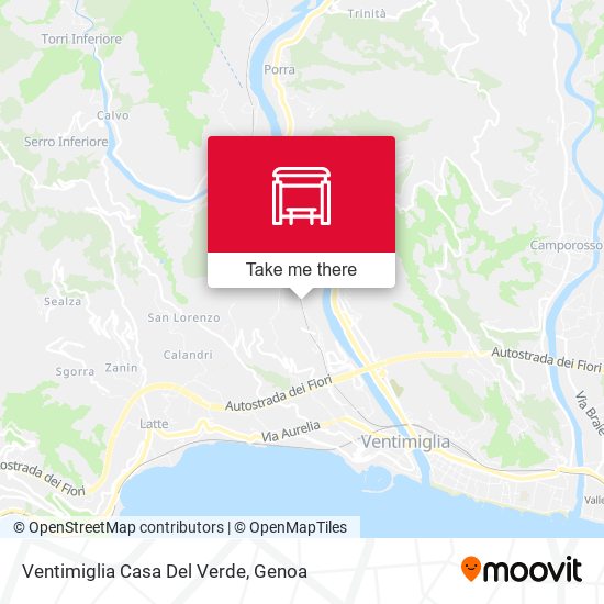 Ventimiglia Casa Del Verde map