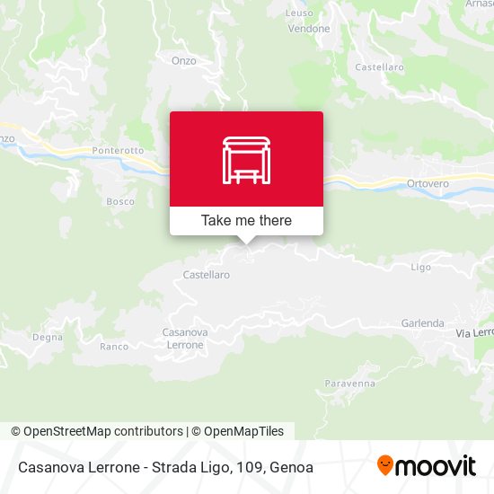 Casanova Lerrone - Strada Ligo, 109 map