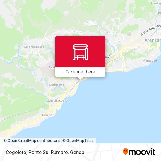 Cogoleto, Ponte Sul Rumaro map