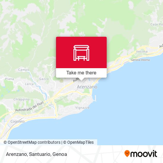 Arenzano, Santuario map
