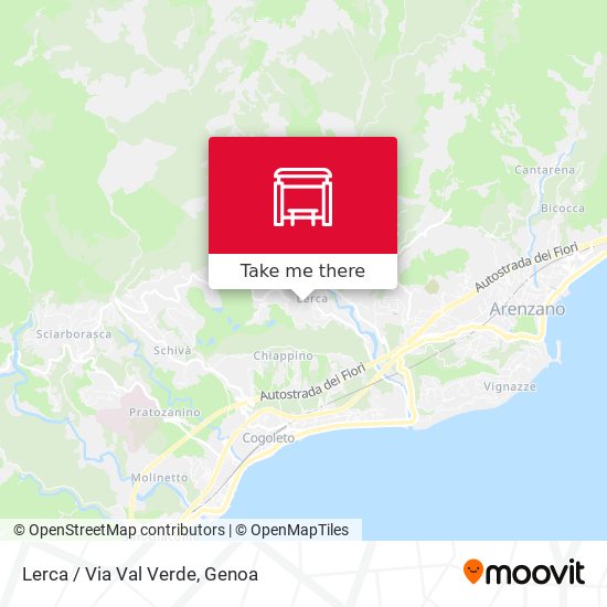 Lerca / Via Val Verde map