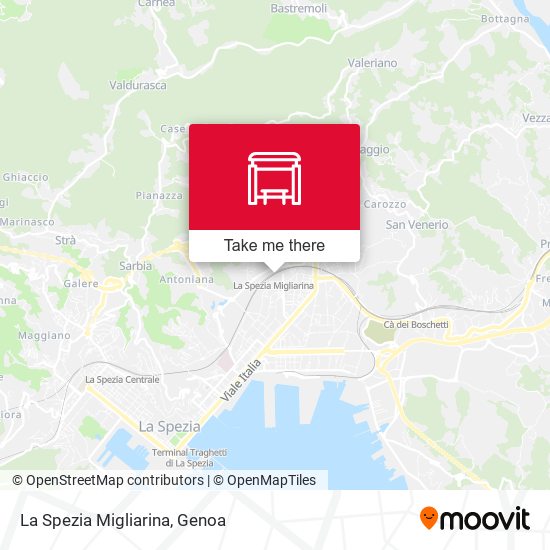 La Spezia Migliarina map