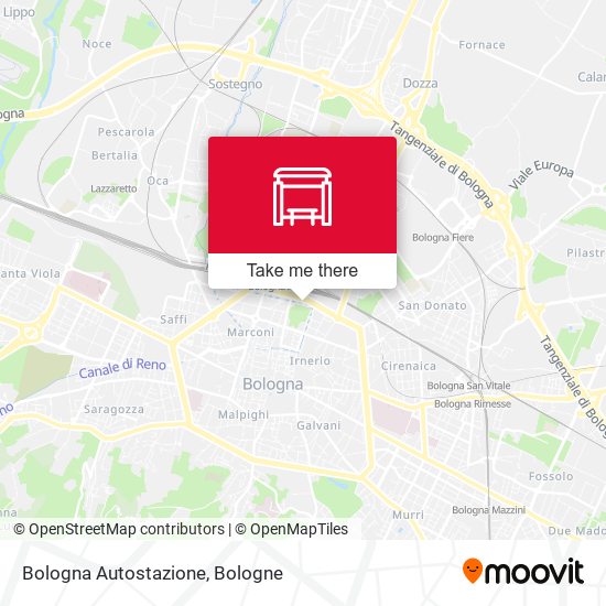 Bologna Autostazione map