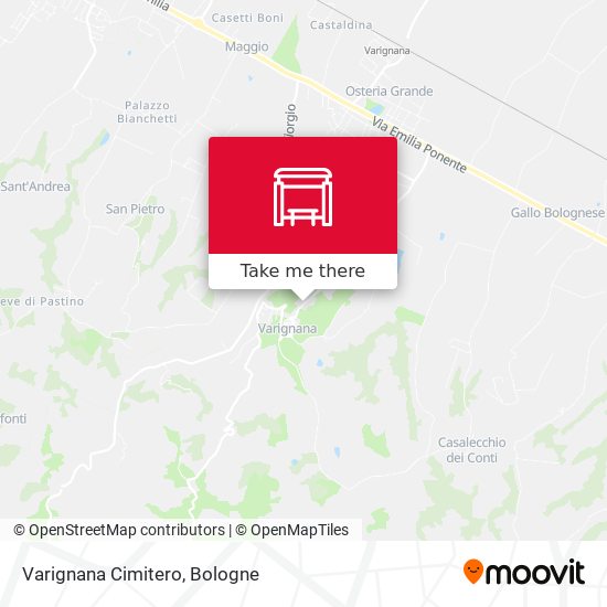 Varignana Cimitero map