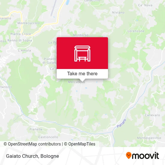 Gaiato Church map