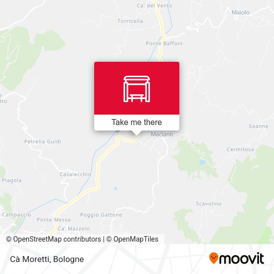 Cà Moretti map