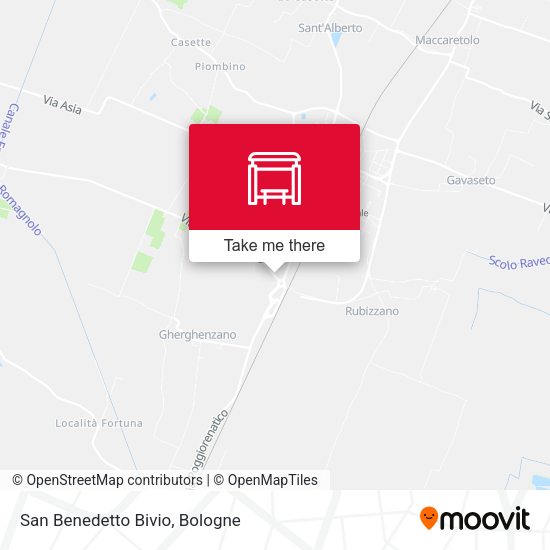 San Benedetto Bivio map