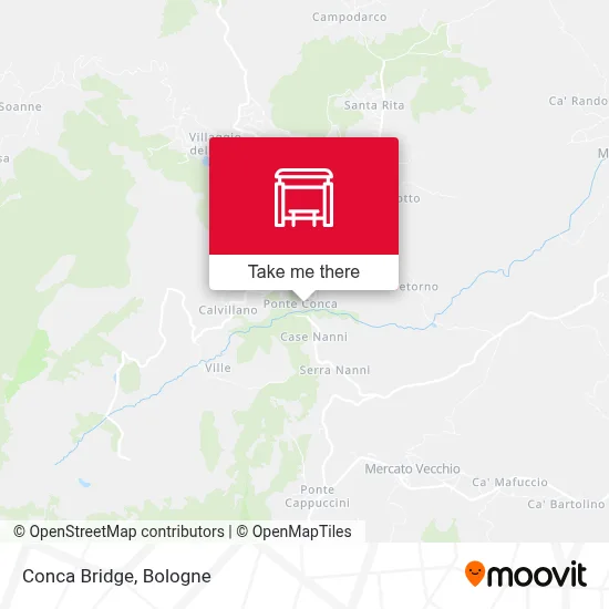 Conca Bridge map