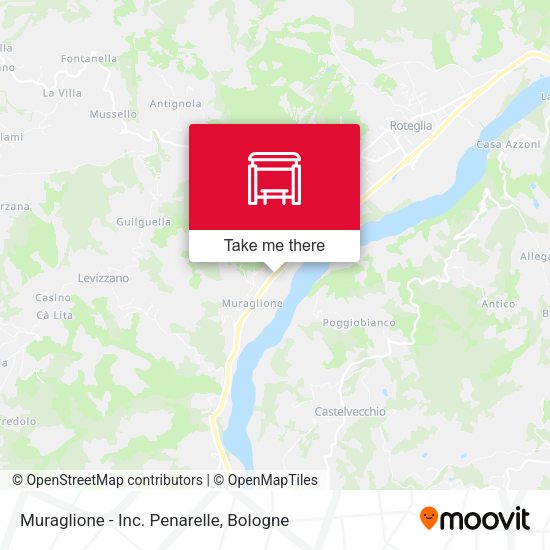 Muraglione - Inc. Penarelle map