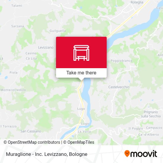 Muraglione - Inc. Levizzano map