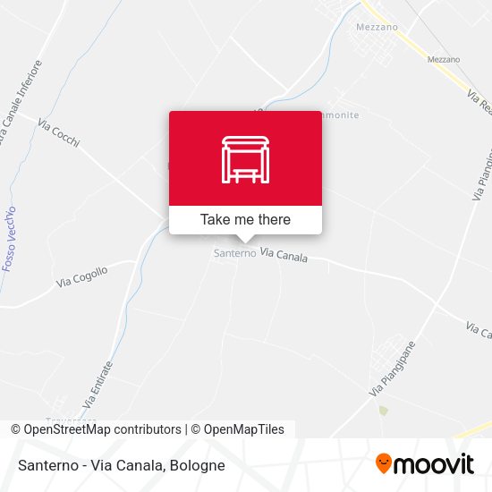 Santerno - Via Canala map