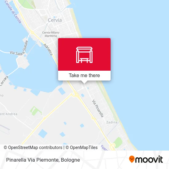 Pinarella Piedmont Street map