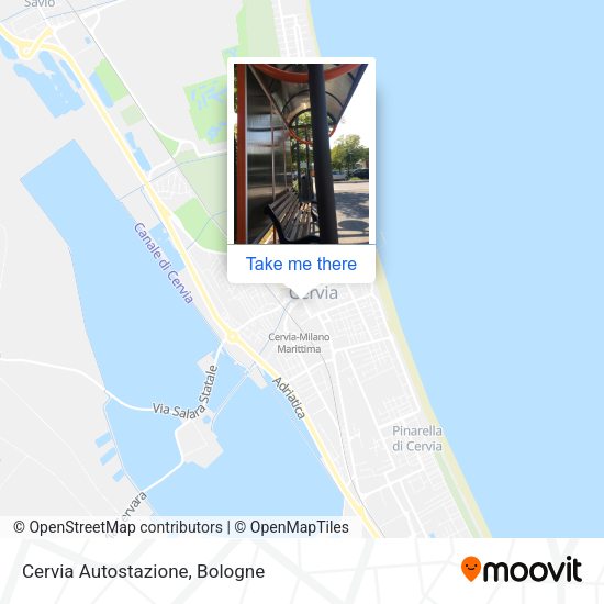 Cervia Autostazione map