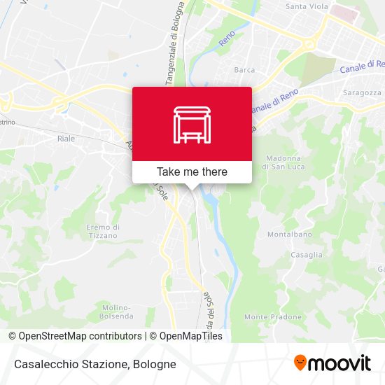 Casalecchio Stazione map
