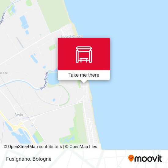 Fusignano map
