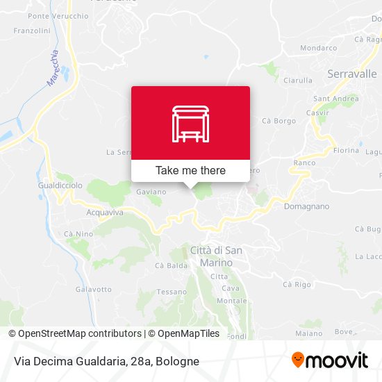 Via Decima Gualdaria, 28a map