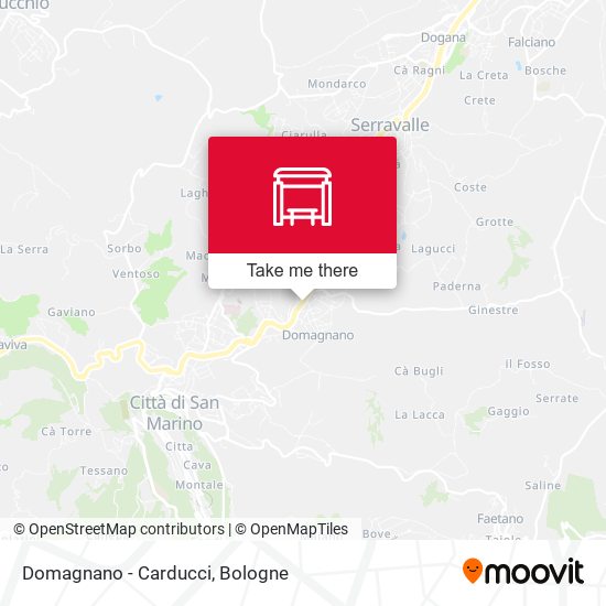 Domagnano - Carducci map
