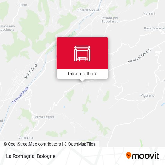 La Romagna map