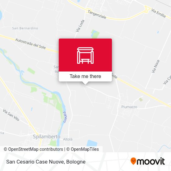 San Cesario Case Nuove map