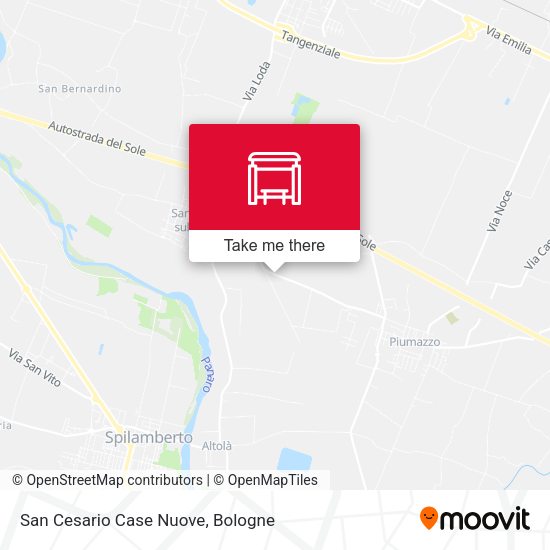 San Cesario Case Nuove map